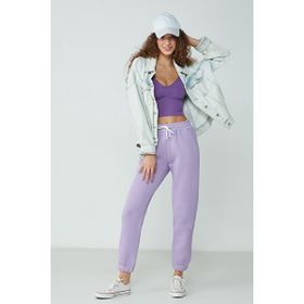 C&City Basic Jogger 902 Lila Kadın Eşofman Altı