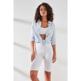 C&City C11431 Beyaz Kadın Modal Cotton Kısa Tayt