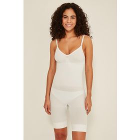 C&City C12011 Beyaz Kadın Body Boxer Korse