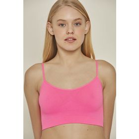 C&City C14003 Fuşya Neon L Dikişsiz İnce Askı Büstiyer