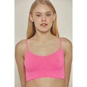 C&City C14003 Fuşya Neon L Dikişsiz İnce Askı Büstiyer