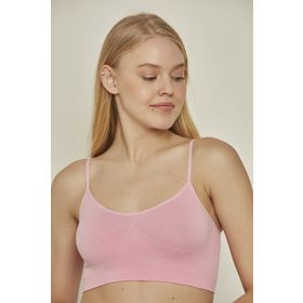 C&City C14003 Pembe Neon L Dikişsiz İnce Askı Büstiyer