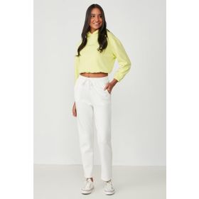 C&City Düz Paça 801 Ekru Kadın Eşofman Altı