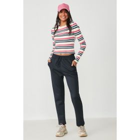 C&City Düz Paça 801 Lacivert Kadın Eşofman Altı