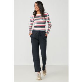 C&City Wide Leg İspanyol Paça 804 Lacivert Kadın Eşofman Altı