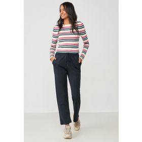 C&City Wide Leg İspanyol Paça 804 Lacivert Kadın Eşofman Altı