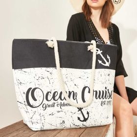 C&City Y1670-16 Çok Renkli Kadın Plaj Çantası