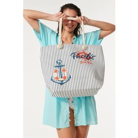 C&city Y8670-29 Çok Renkli Dijital Baskılı Plaj Çantası