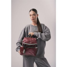 Ççs 18057 Bordo Kadın Sırt Çantası