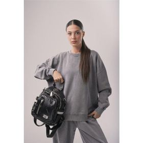Ççs 18059 Siyah Kadın Omuz ve Sırt Çantası
