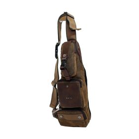 Ççs 30700-KH Body Bag Kahverengi Kumaş Sırt Çantası