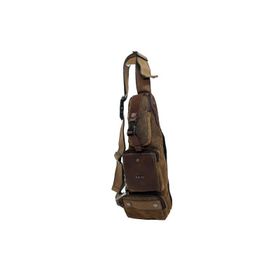 Ççs 30700-KH Body Bag Kahverengi Kumaş Sırt Çantası