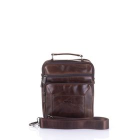 Ççs 31008 Brown Arka Bölmeli Erkek Çapraz Askılı Çantası