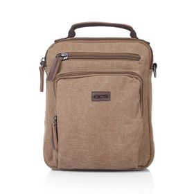 Ççs 31040 Bej Kanvas Omuz Askılı Unisex El Çantası