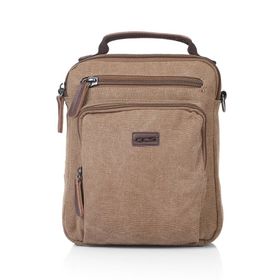 Ççs 31040 Bej Kanvas Omuz Askılı Unisex El Çantası