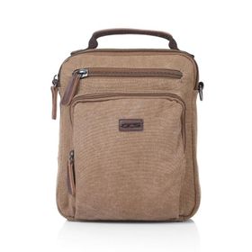 Ççs 31040 Bej Kanvas Omuz Askılı Unisex El Çantası