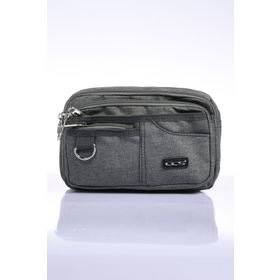 ÇÇS 31109 Gri Kumaş Erkek Bel Çantası