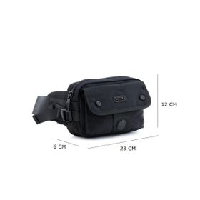ÇÇS 31110 Siyah Kumaş Erkek Bel Çantası