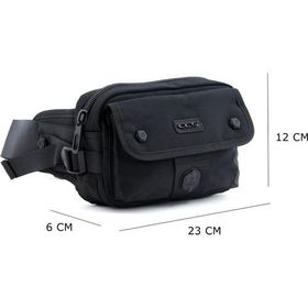 ÇÇS 31110 Siyah Kumaş Erkek Bel Çantası