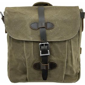 Ççs 31487 Haki Mumlanmış Kanvas Retro Omuz Çantası