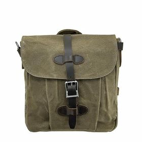 Ççs 31487 Haki Mumlanmış Kanvas Retro Omuz Çantası