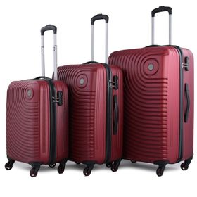 ÇÇS 5169 Bordo 4 Tekerlekli 3'lü Valiz Seti