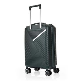 Ççs 5222 Koyu Yeşil 75 cm Diagonol Çizgili Büyük Boy Valiz