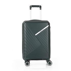 Ççs 5222 Koyu Yeşil 75 cm Diagonol Çizgili Büyük Boy Valiz