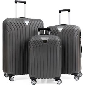 Ççs 5245 Antrasit 3'lü ABS Valiz Seti
