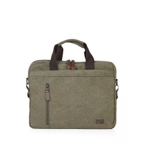 Ççs 71375 Yeşil 15,6’’ Kanvas Çapraz Askılı Evrak Çantası