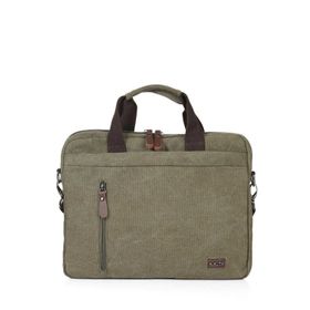 Ççs 71375 Yeşil 15,6’’ Kanvas Çapraz Askılı Evrak Çantası