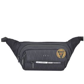 Ççs Siyah Su Geçirmez Kullanışlı Bodybag Kapaklı Bel Çantası
