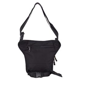 Ççs Waterproof Motosiklet Siyah Bel Bacak Çantası