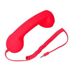 CCYLEZ Kırrmızı Retro Radyasyona Dayanıklı Kablosuz Cep Telefonu Ahizesi