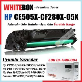 CE505X 80X HP Siyah Muadil Toner