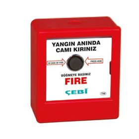 Çebi 603-03 Kare Camlı Yangın İhbar Butonu