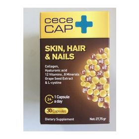 Cececap Skin Hair Nails Collagen 30 Kapsül