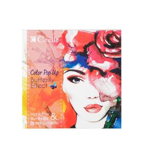 Cecile 4'lü Aydınlatıcı Palet Color Pop Up Butterfly Effect Illuminator Highlighter Bronzing Palette