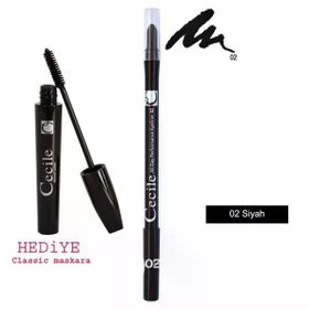 Cecile All Day Performance No:02 Siyah Eyeliner + Classic Maskara