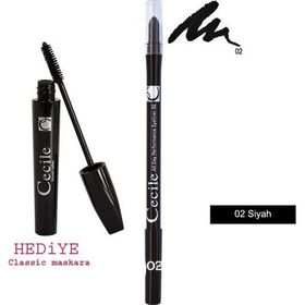 Cecile All Day Performance No:02 Siyah Eyeliner + Classic Maskara