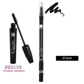 Cecile All Day Performance No:02 Siyah Eyeliner + Classic Maskara