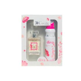 Cecile Diva EDT 55 ml + Deodorant 150 ml Kadın Parfüm Set
