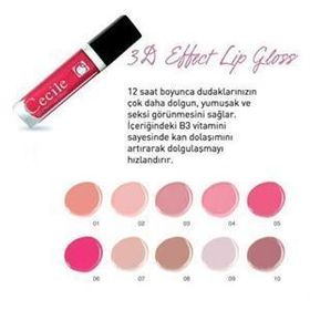 Cecile ELKOZCEC09 3D Effect Lipgloss Dolgunlaştırıcılı Fırçalı Ruj