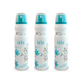 Cecile Iris 3x150 ml Kadın Sprey Deodorant