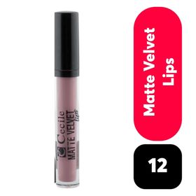 Cecile Matte Velvet Lips Likit No:12 Mat Ruj