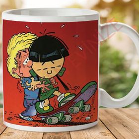 Cedric ve Chen Kaykay Baskılı Kupa
