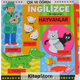 Çek ve Öğren İngilizce-Hayvanlar - Kolektif