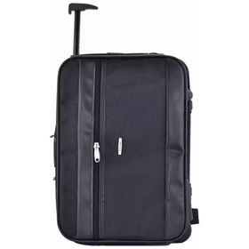 Çekçekli 42 cm Siyah Kabin Boy Seyahat ve Business Çanta