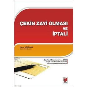 Çekin Zayi Olması ve İptali - Caner Gürühan
