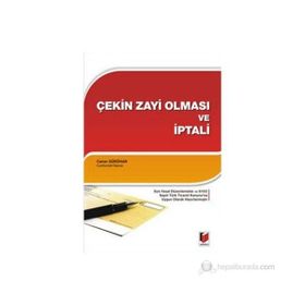 Çekin Zayi Olması ve İptali - Caner Gürühan